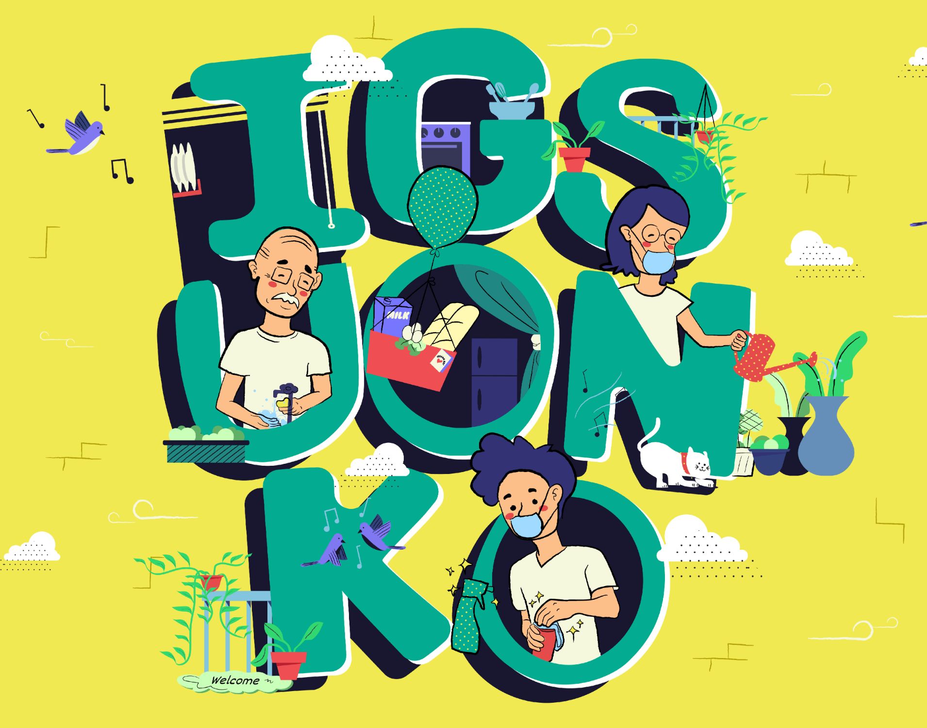Illustration of the title animation clip Igsuon Ko